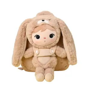 rugzakje Metoo unisex beige konijn