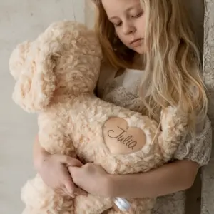 Melootka pluche hondenknuffel 50 cm beige